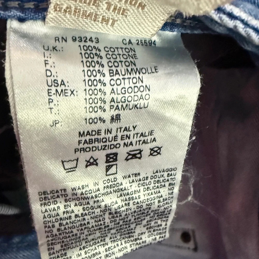 Diesel Krooley Blue Eyecons 2013 Mens Jeans 32x32 Made in Italy Carrot Slim Blue
